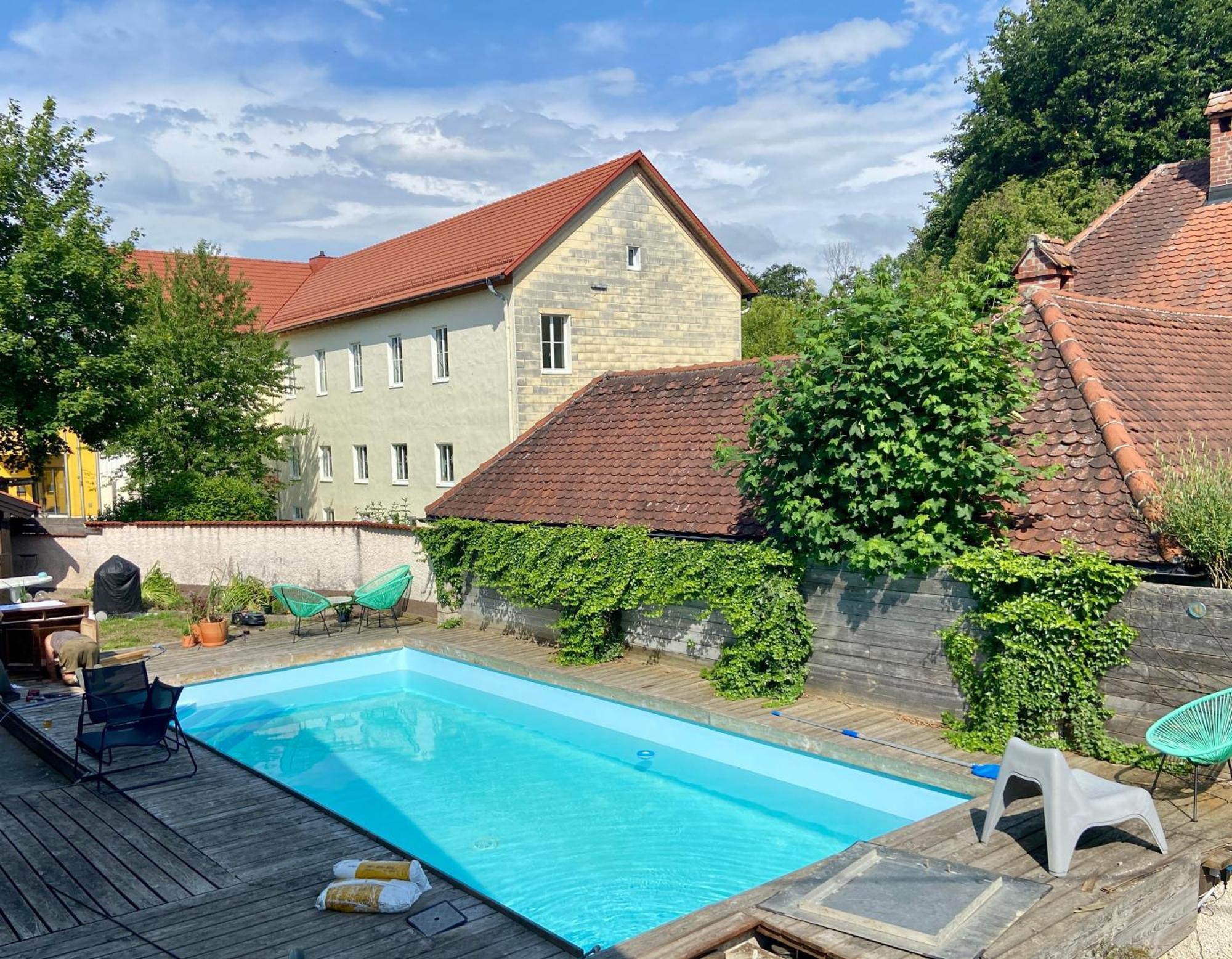 Baeckerhaus - Wohnung Mit Pool Und Garten Гмунден Екстериор снимка